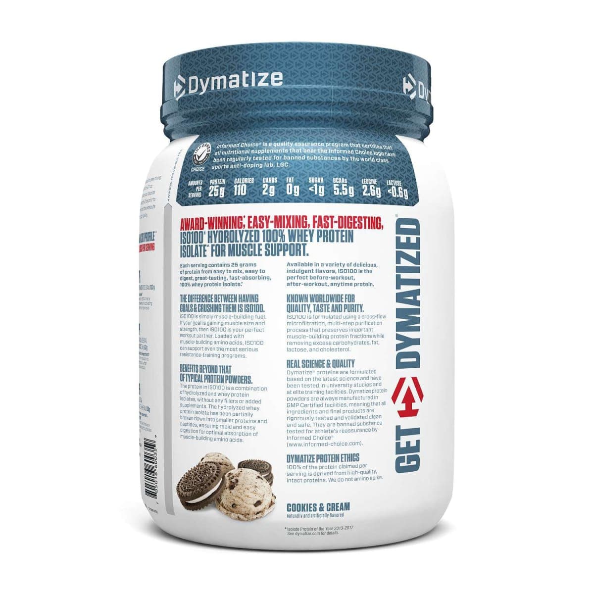 ISO 100 PROTEINA COOKIES & CREAM 1,3 LB
