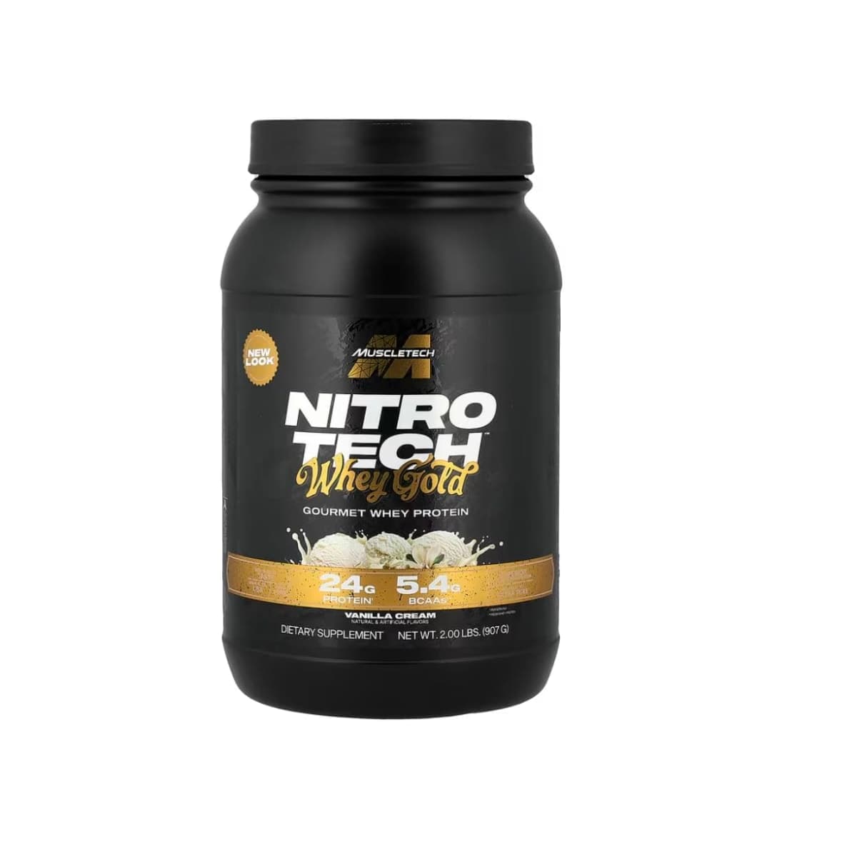 MUSCLETECH PROTEINA WHEY GOLD NITROTECH VAINILLA 4