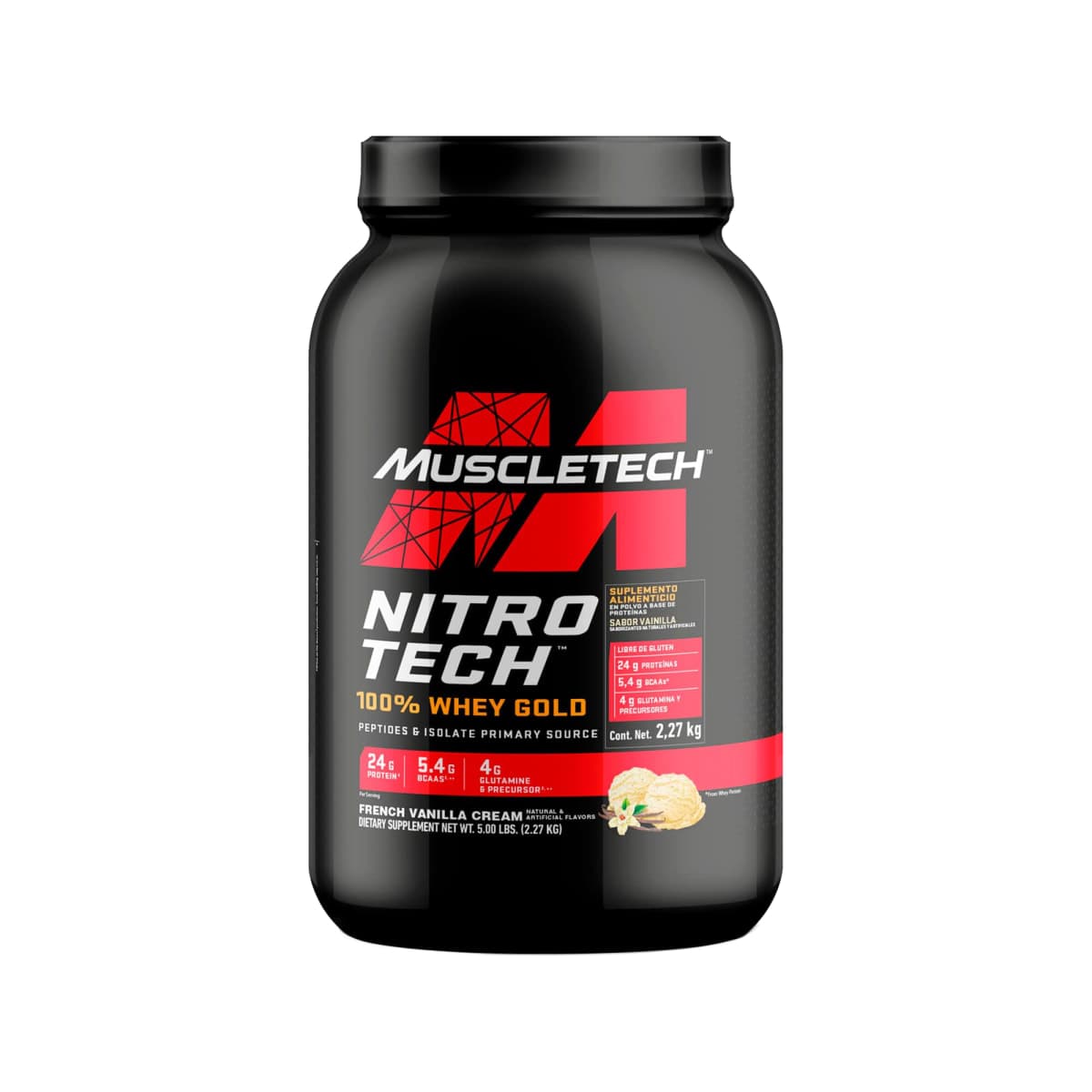 MUSCLETECH PROTEINA NITROTECH 2LB VAINILLA 3