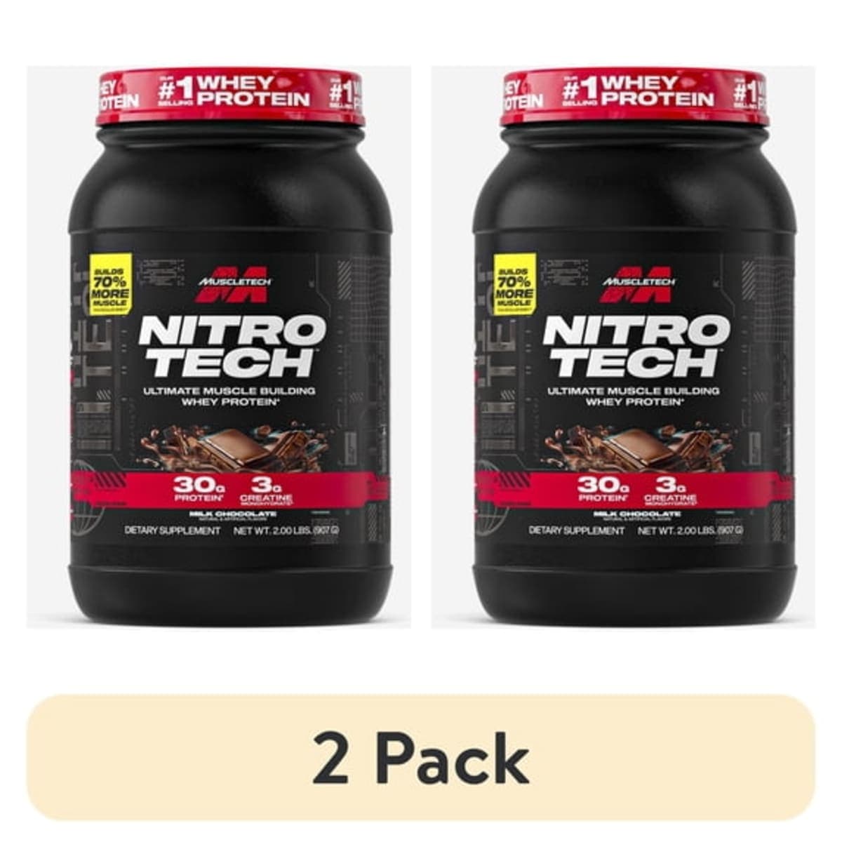 MUSCLETECH PROTEINA NITROTECH 2LB CHOCOLATE 3