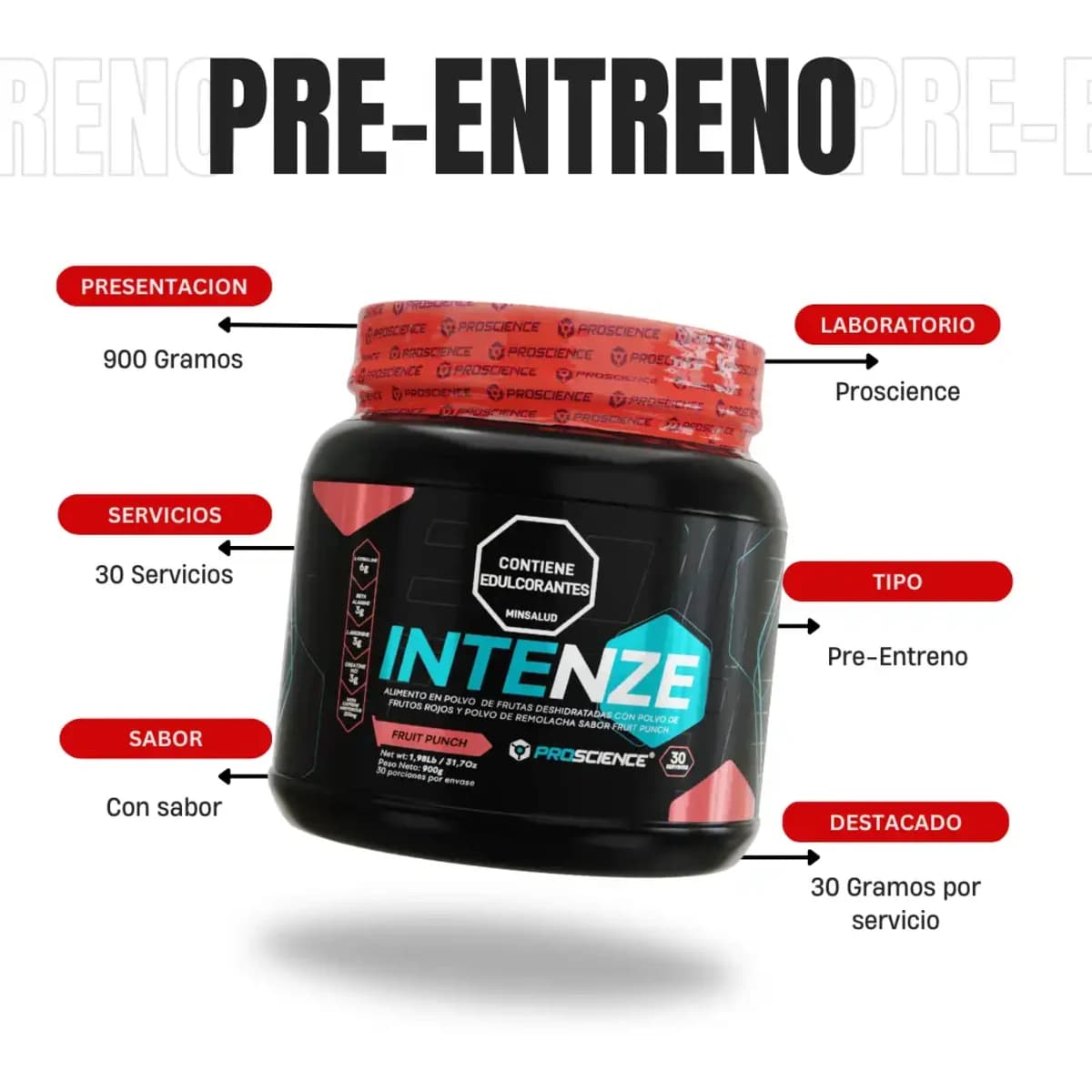 PROSCIENCE PREENTRENO PASE BLUE RASPBERRY ICE 330 GR