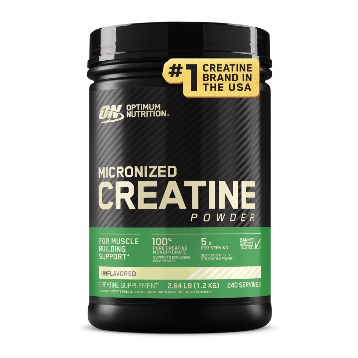 ON CREATINA MICRONIZADA SIN SABOR 120 SERVICIOS