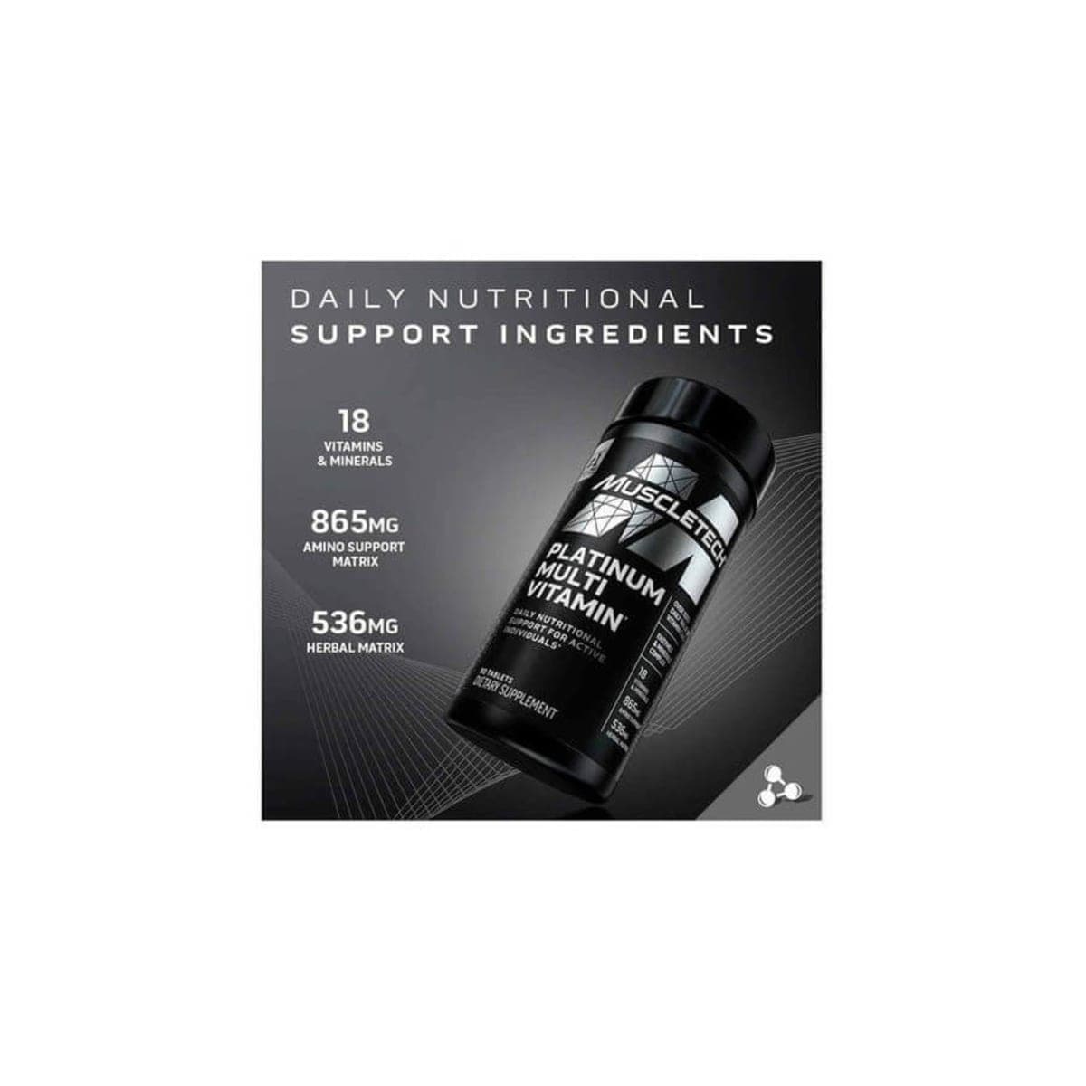 MUSCLETECH MULTIVITAMINICO PLATINUM (90 Capsulas) 3