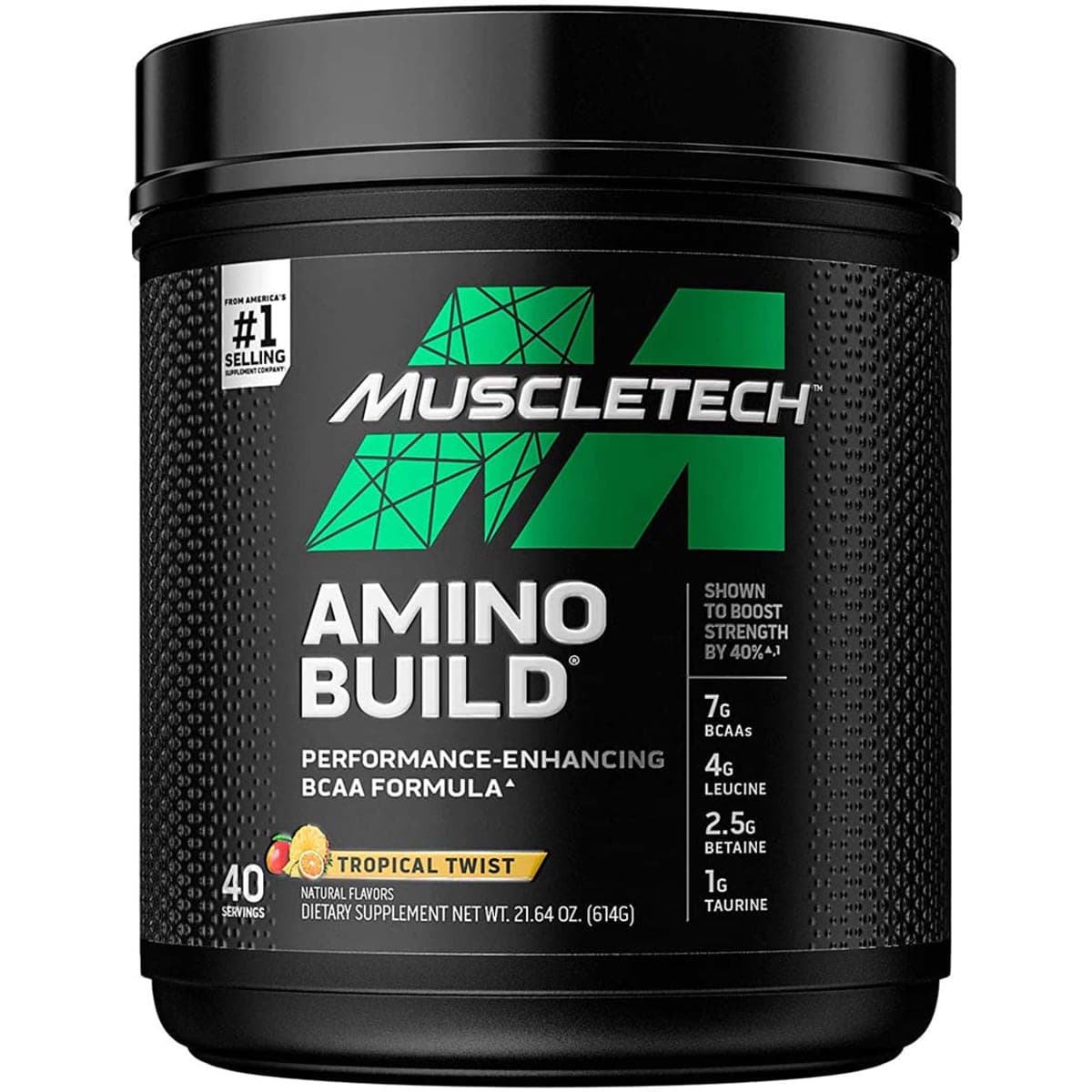 MUSCLETECH AMINO BUILD TROPICAL TWIST( 40 Servicios)